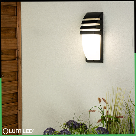 Wandleuchte Außen E27, Garten-Wandleuchte 35cm LECOS LUMILED