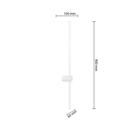 Wandleuchte LED-Wandleuchte 14W 820lm 4000K 120° Weiß 90cm Catrina Masterled