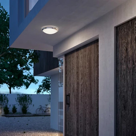 LED-Außendecken-Gartenleuchte DORIS myGarden 6W 4000K IP54 Wandleuchte Silber PHILIPS