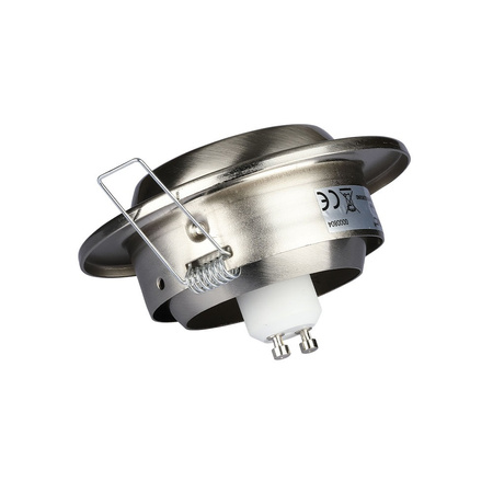 Deckenleuchte Unterputzmontage GU10-Öse rund satiniertes Nickel VT-780 V-TAC