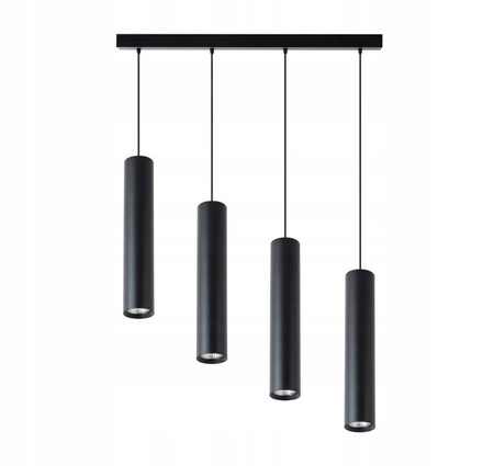 Deckenleuchte Pendelleuchte 4x GU10 Matt Schwarz Keon Masterled