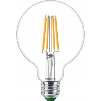 Globe E27 G95 LED Lampen 4W = 60W 840lm 2700K Warm Filament PHILIPS Ultra Efficient