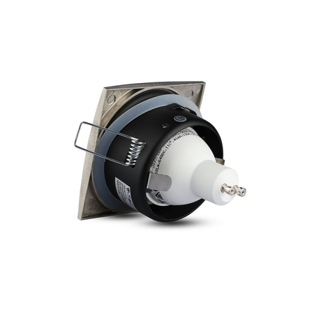 Spot-Deckenleuchte GU10 quadratisch satiniertes Nickel VT-787 V-TAC