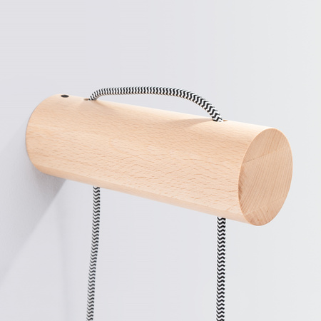 Hängelampe E27 Naturholz Weiß Nimbi Peach Puff SL.1644 Sollux