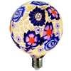 E27 G125 LED Lampen 4W 1900K Warm 320° Filament GOLDLUX (Polux) Volksblau Dekorativ