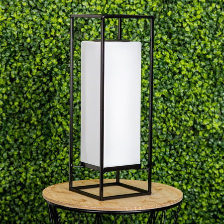 LED Solarlampe Outdoor Garten Standlaterne 3000K IP44 38cm Dämmerungssensor