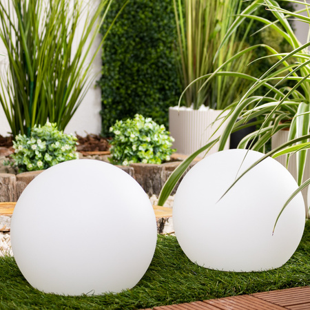 Gartenkugel SOLAR LAMPA für den Gartenboden LED RGB 20cm + Fernbedienung