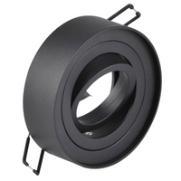 Deckeneinbauleuchte MR16 GAJA Tuba Spot Round Movable Schwarz GOLDLUX