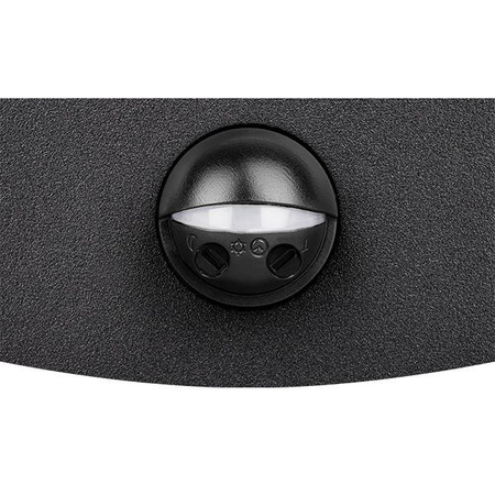 Gartenwandleuchte Elevation LED-Wandleuchte 9W mit Bewegungs- und Dämmerungssensor Schwarz BELLA