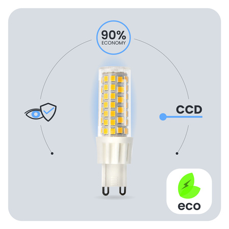 LED Kapseln G9, LED-Lampe 10W = 75W 970lm 360° 3000K warm LUMILED