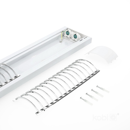 LED-Linearleuchte G13 120cm Grau Zebra Kobi