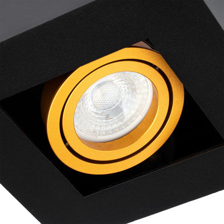 Anbauleuchte HALOGEN Beweglich GU10 Quadratisch Schwarz 85mm NEMO