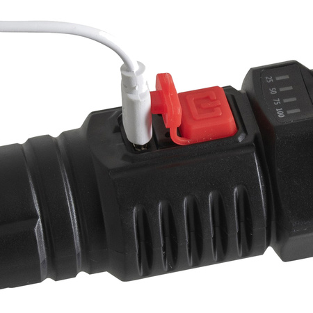 Handtaschenlampe wiederaufladbar LED-Lampe klassisch USB VA0074 Vayox