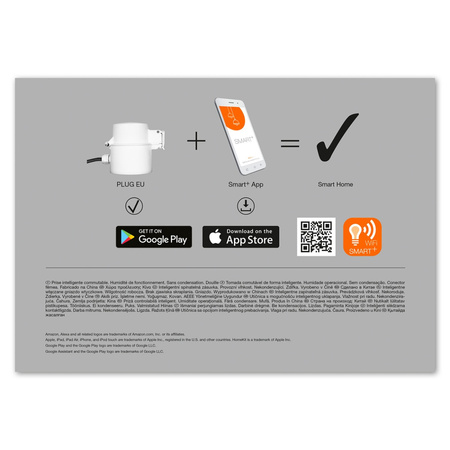 Intelligente Außensteckdose EU 230V 3600W 16A Kompatibel mit SMART+ WiFi Ledvance Fernbedienung