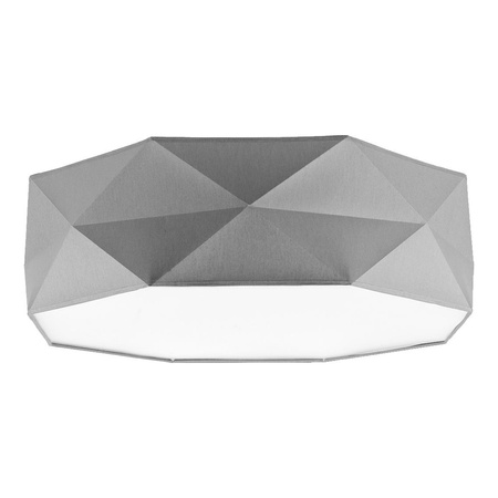 Plafond Deckenleuchte Deckenaufbauleuchten KANTOOR GRAY Rund 52cm Weiß-Grau 15W 4xE27 1566 TK Lighting