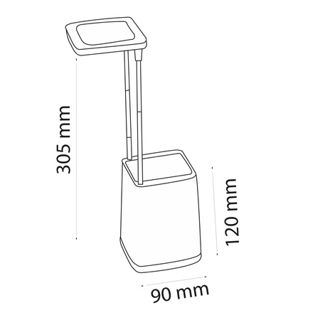 LED Schreibtischlampe HELSINKI 4,2W 190lm 3000K lila GOLDLUX (Polux)