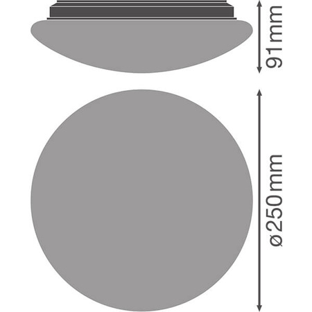 LED Deckenleuchte SURFACE CIRCULAR 25 cm 13W 920lm 3000K IP44 LEDVANCE