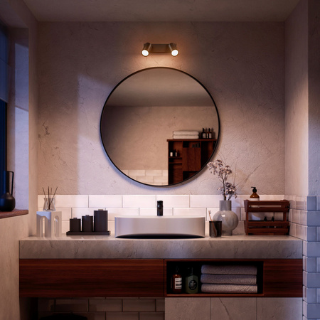 Reflektor-Deckenleuchte 2x GU10 IP44 Schwarz Kosipo Philips