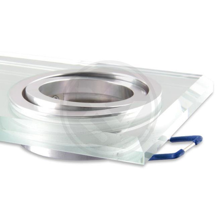 Spot Halogen Flush Mount 2x GU10 Rechteckig Beweglich Weiß Styx Masterled