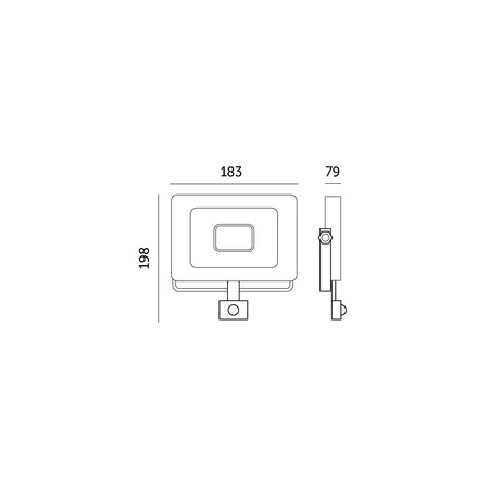 LED-Flutlicht Halogen 50W 4270lm 4000K IP65 Schwarz Bewegungsmelder MH Kobi