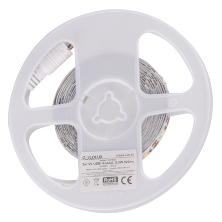 LED-Streifen mit Bewegungs- und Dämmerungssensor 8,5W 920lm 4000K Neutral 1,5V Weiß 2m Sanico Goldlux