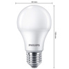 4x LED Lampen E27 A60 10W = 75W 1055lm 2700K Warm Milk PHILIPS