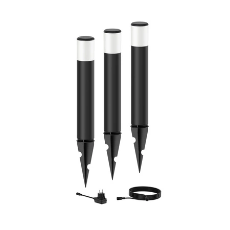 3er Set PHILIPS PUREX GardenLink LED-Wandleuchte für den Außenbereich 1,5W 24V 2700K IP44 Angetrieben