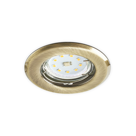 Flush-mounted GU10 Halogen Einbaustrahler Mesh Patina Rund Kobi