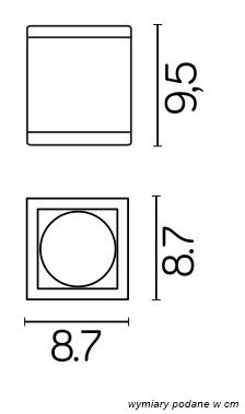 Deckenleuchte für den Außenbereich SPOT LED Adela Midi M1458 DG GU10 Su-Ma