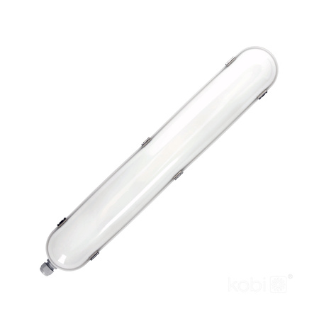 LED hermetische Leuchte 20W 3000lm 4000K Neutral IP65 IK08 Grau Nexforce Kobi