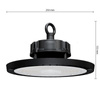 Industrielle High Bay 150W 22500lm 4000K Neutral 90° Dimmbar Schwarz IP65 Masterled LED Lampe