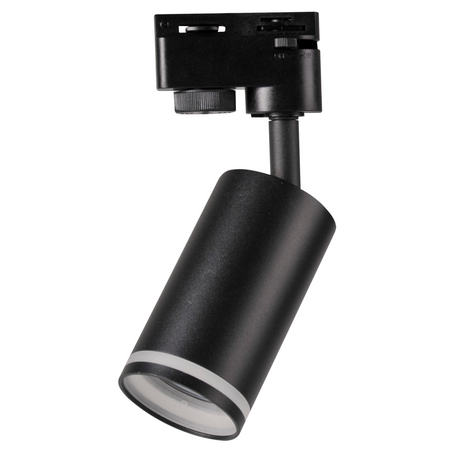 Stromschienen-Kit 1-Phasen-Schiene + 6x GU10 Reflektor Schwarz PARIS Sanico Goldlux