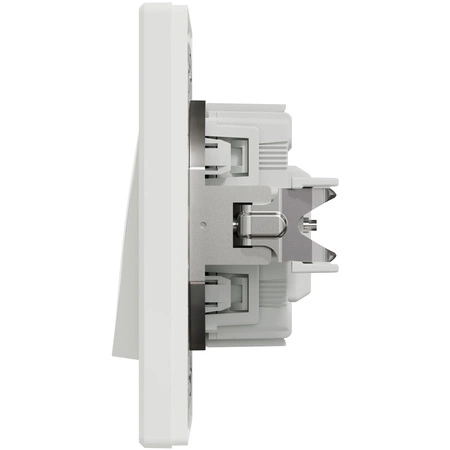 Einpoliger Schalter mit Hintergrundbeleuchtung und Rahmen. SCHNEIDER ASFORA Unterputz