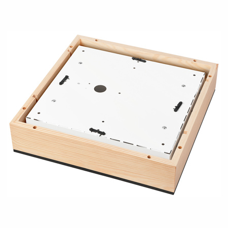 Plafond LED-Deckenleuchte SANTIAGO 4xE27 Quadratisch aus Holz LD-PD-9.5 Lamkur