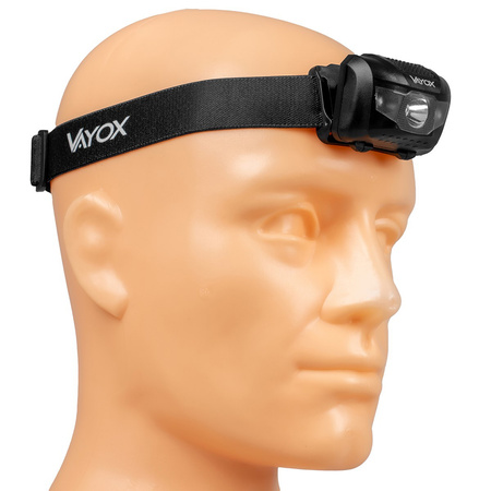 Wiederaufladbare Kopftaschenlampe 100lm LED + 2x LED VA0178 VAYOX