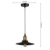 Masterled E27 Schwarz Gold Loft Hängedeckenlampe