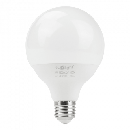LED-Lampe Sphere G95 E27 20W 1800lm 4000K Neutral Ecolight