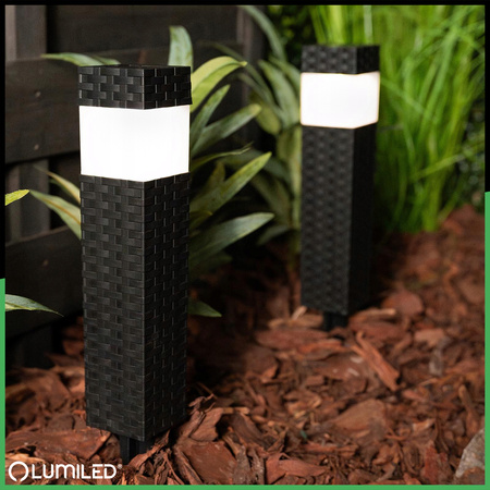Solar-LED-Lampe, Solar Gartenleuchten mit Dämmerungssensor IP44 4000K PASCAL LUMILED