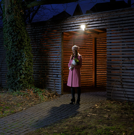 LED Fluter 20W 1700lm 3000K IP44 Weiß mit Bewegungssensor LEDVANCE Flutlicht Endura