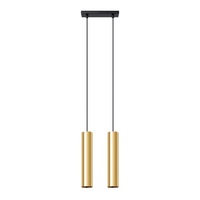 LAGOS 2 2xGU10 Gold Moderne SOLLUX Pendelleuchte für die Decke