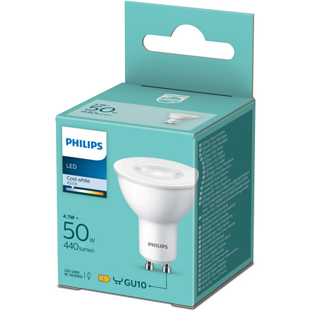 LED-Lampe GU10 Reflektor PAR16 4.7W = 50W 460lm 4000K Neutral 36° Essential Philips