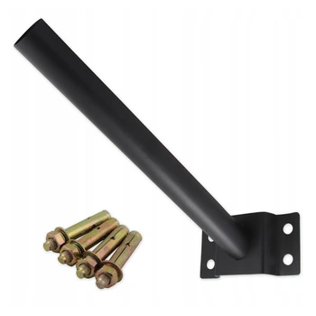 SOLAR Straßenlampenhalterung 41CM PIPE ?48mm Masterled Schwarz