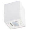 Halogen-Aufbauleuchte GU10, Aufbauspot 115mm beweglich Quadrat Weiß AMAT-L LUMILED