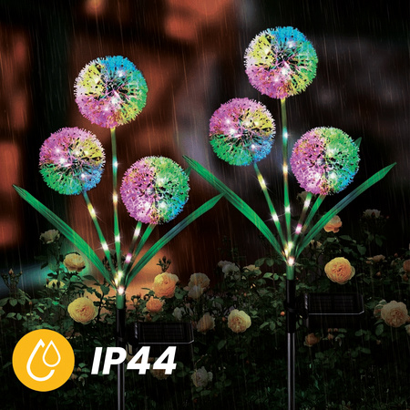 Solar Gartenlampe LED PILUS RGB Gesteuert Dekorative Blume Knoblauch LUMILED