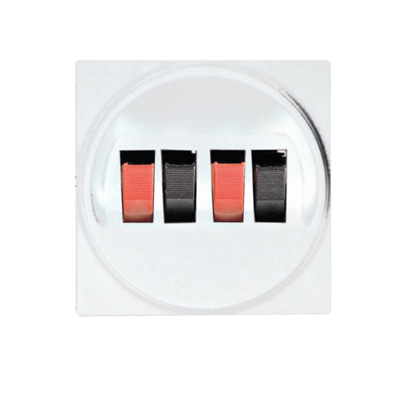 Audio Doppelte quadratische Lautsprecherbuchse Weiß Office Kanlux