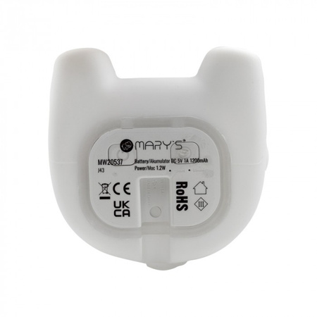 Kinder LED-Nachtlicht 1.2W 3000K Warm + Mehrfarbig RGB USB Wiederaufladbar 1200mAh Rosa MARY'S CROW