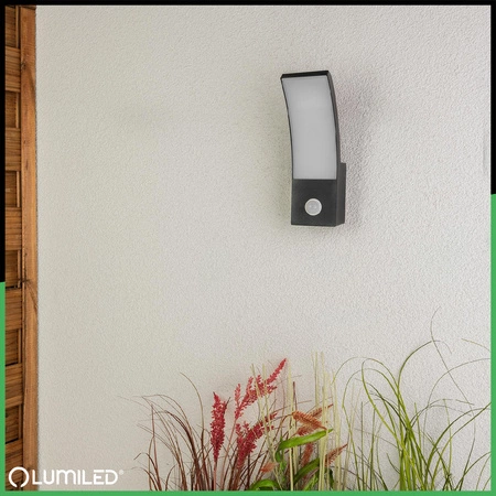 Wandleuchte Außen, Garten-Wandleuchte mit Bewegungsmelder 12W 4000K AGOS LUMILED