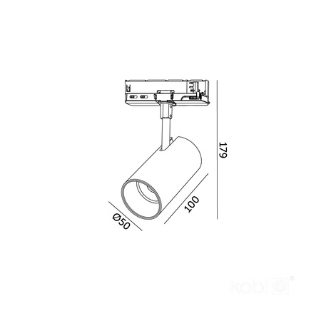 LED-Schienenstrahler 10W 900lm CCT 36° Weiß CRI90 Nextrack Core Kobi