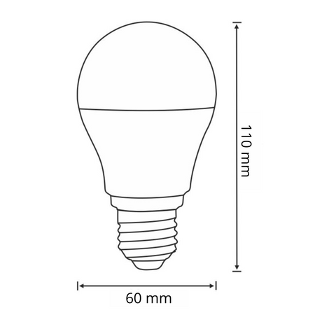 LED Lampen E27 A60 8W = 60W 720lm 3000K Wärme 360° GOLDLUX (Polux) Mikrowellenbewegung + Dämmerungssensor