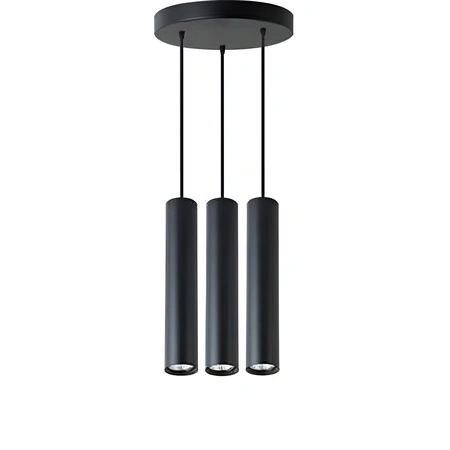 KEON Ceiling Pendelleuchte 3xGU10 Verstellbar Schwarz Rund MASTERLED
